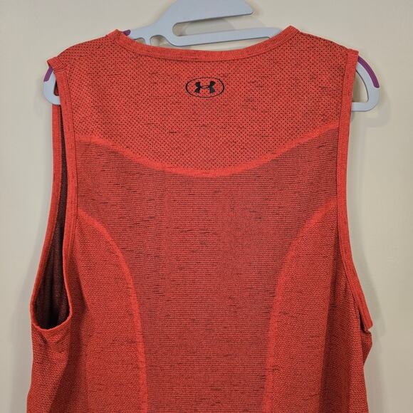 Men's Under Armour HeatGear Red Sleeveless Athletic Top | Size XL - Picture 6 of 8